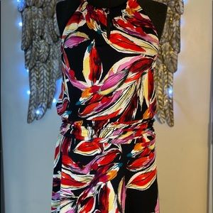 Valerie Bertinelli Abstract Floral Dress Medium